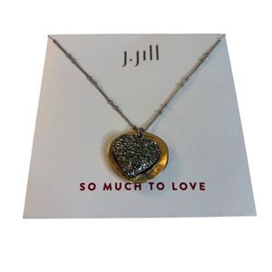 J. Jill Two-Tone Heart Necklace